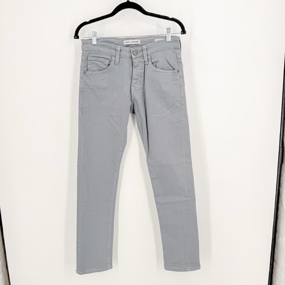 Mavi Light Gray Denim Jake Slim Leg Jeans